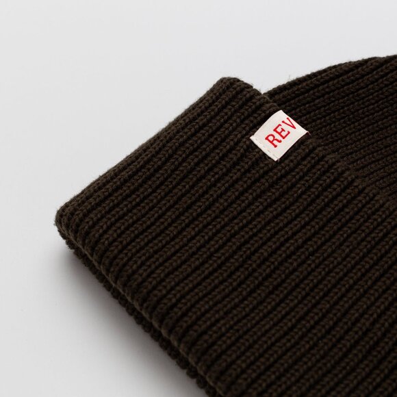 BNWT Revolution of 1995 - Big Fold Up Organic Cotton Beanie - Army Green /Unisex - Picture 2 of 5